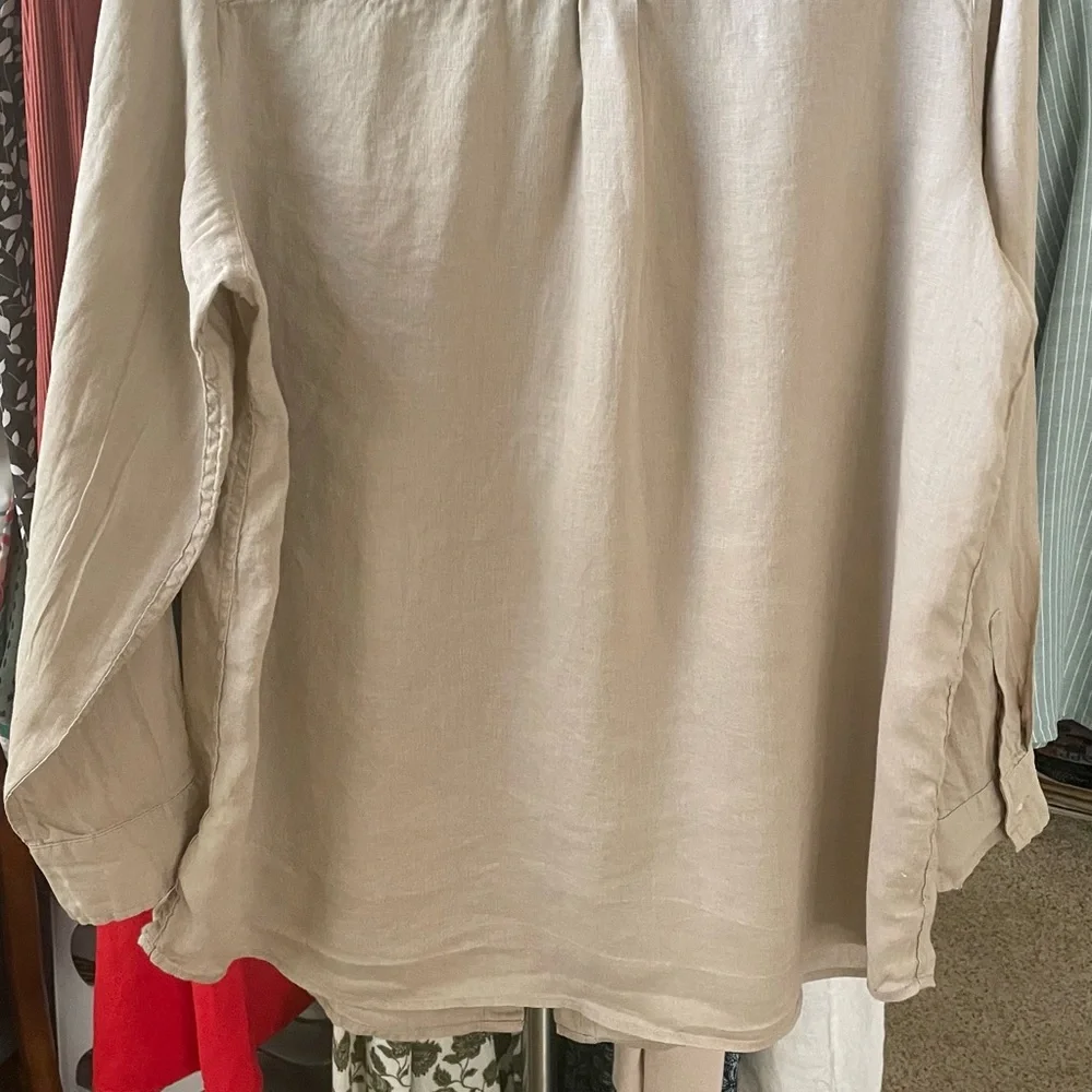 GAP Beige Linen Shirt - Picture 5 of 6